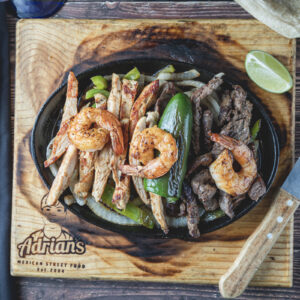 FAJITAS CART/ FAJITAS MADE ON SITE
